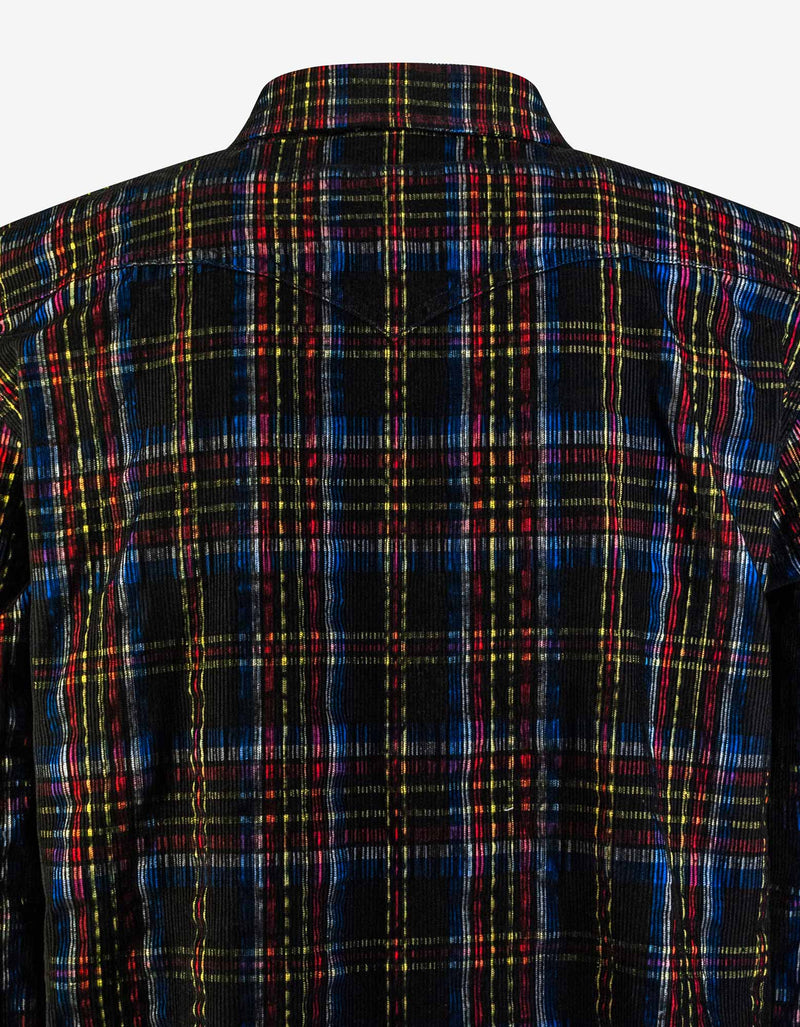 Saint Laurent Checked Corduroy Classic Western Shirt