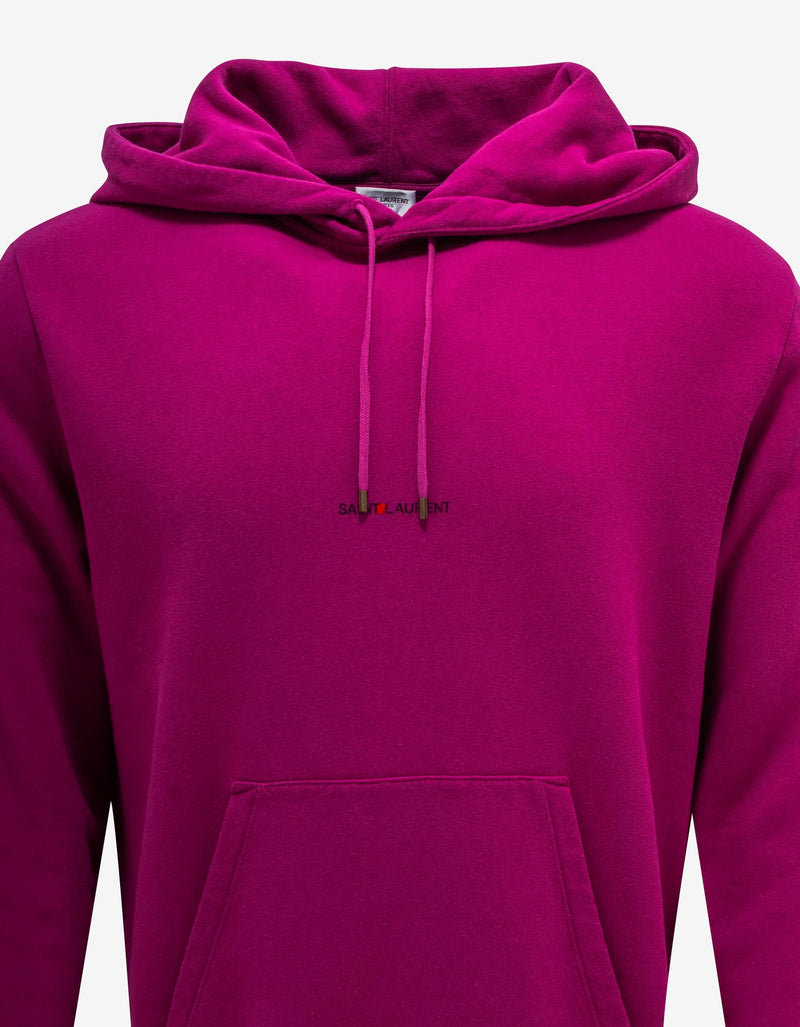 Saint Laurent Fuchsia Saint Laurent Rive Gauche Hoodie