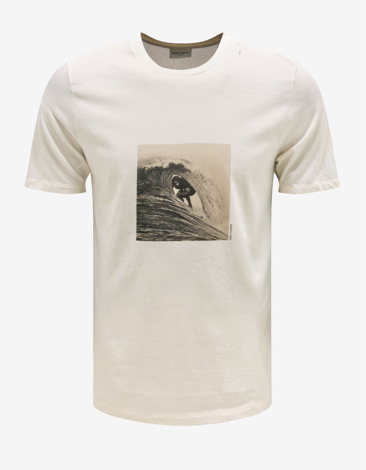 Saint Laurent Off-White Surfer Print T-Shirt