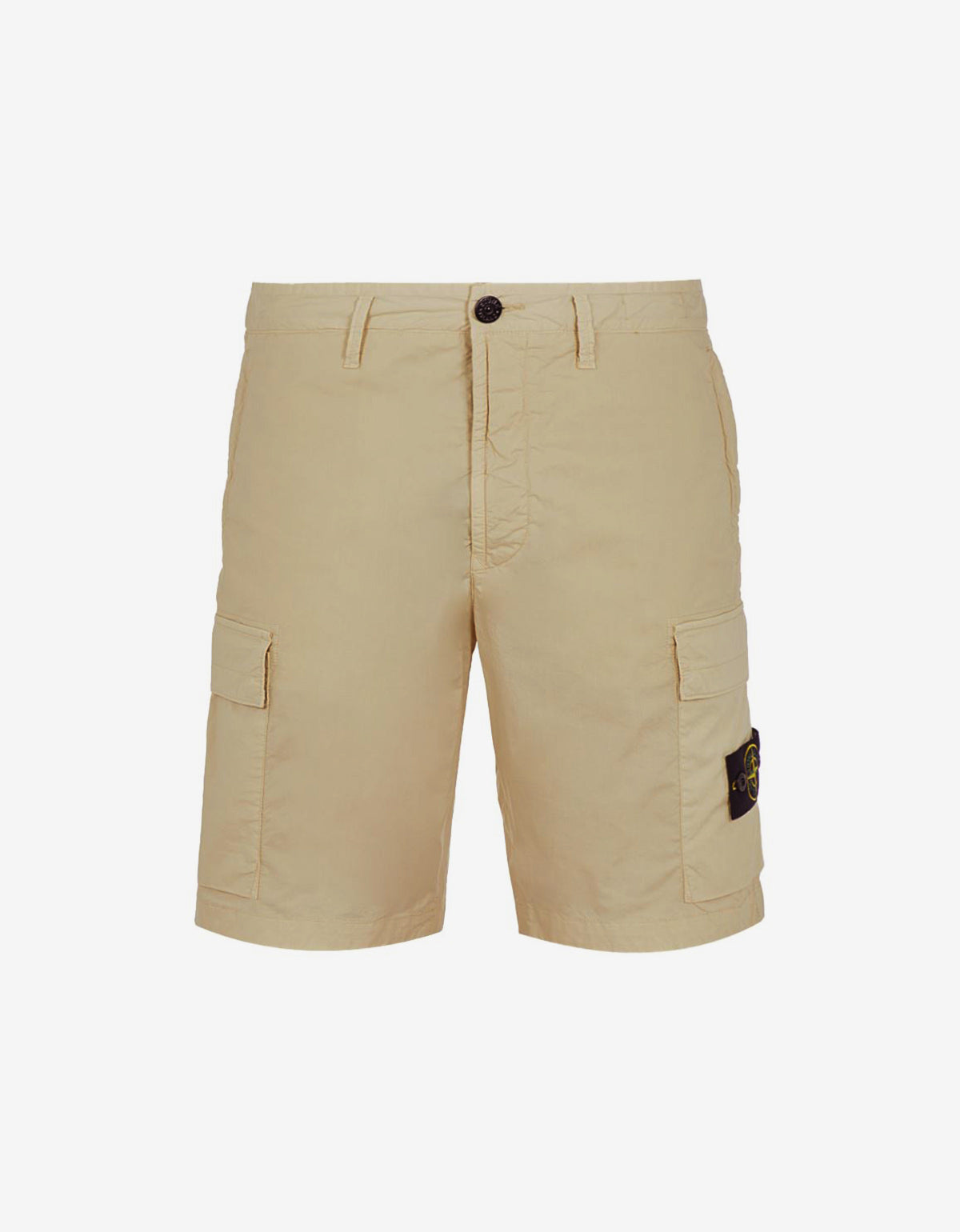 Stone Island Beige Cargo Bermuda Shorts