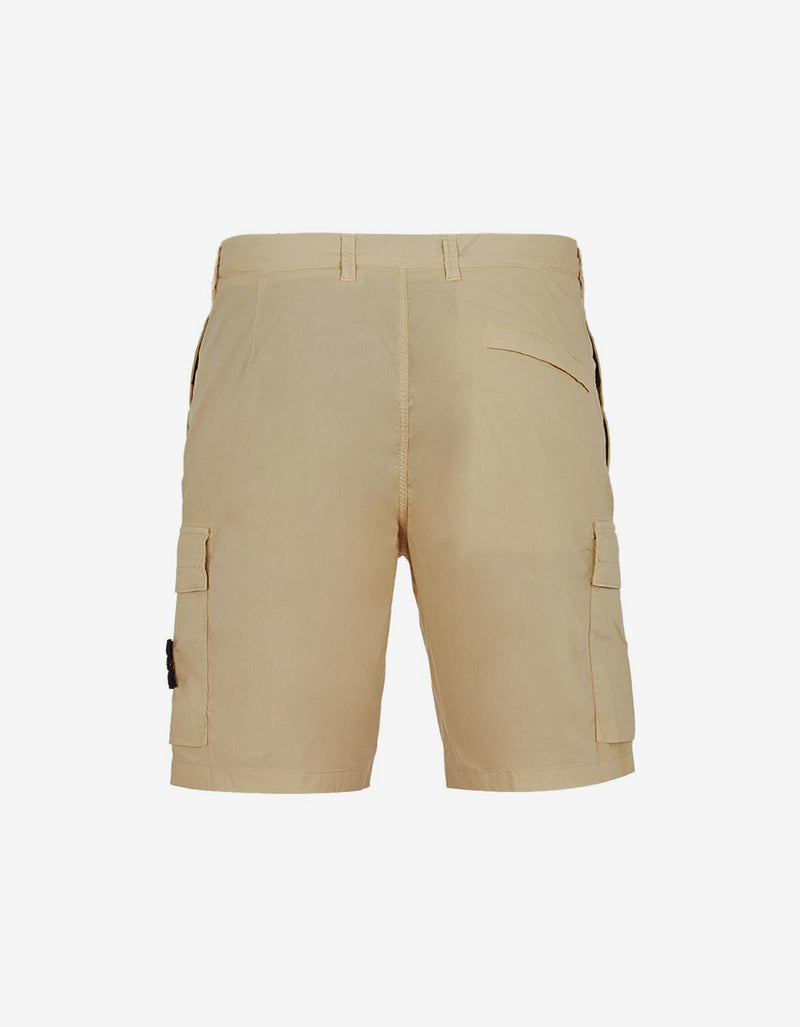 Stone Island Beige Cargo Bermuda Shorts