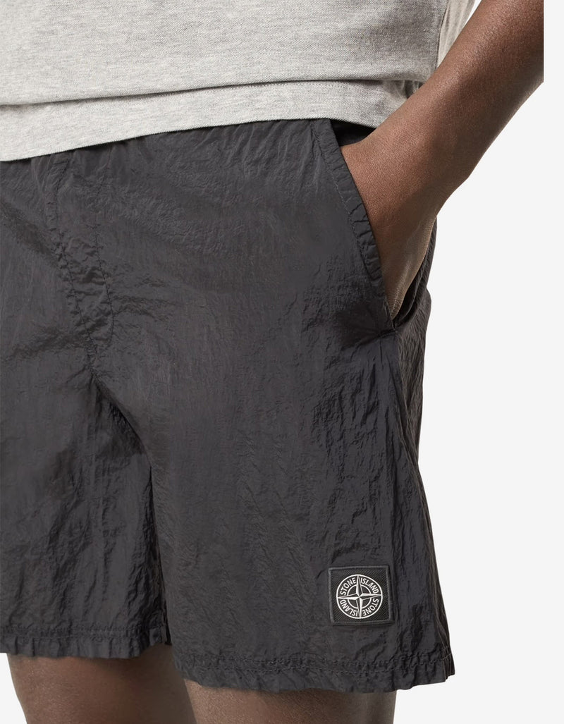 Stone Island Black Nylon Metal Swim Shorts