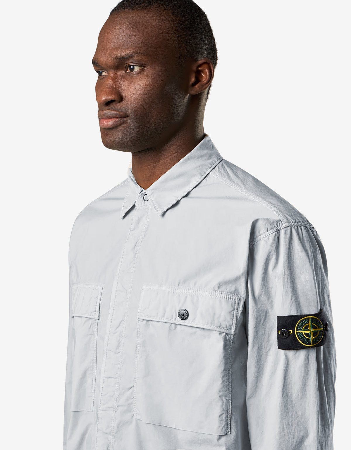 Stone Island Blue Paracadute Overshirt  K1S151200015 V0041