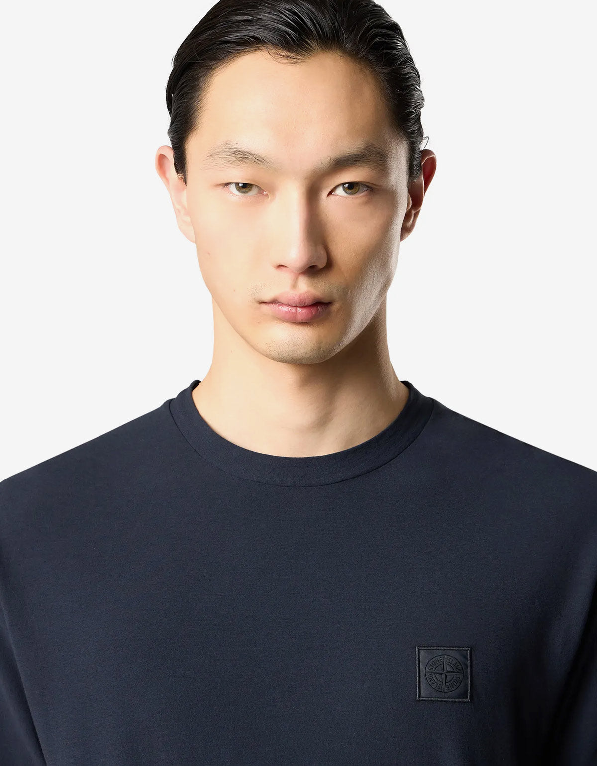 Stone Island Ghost Blue Compass Patch T-Shirt K1S152100008 V0020