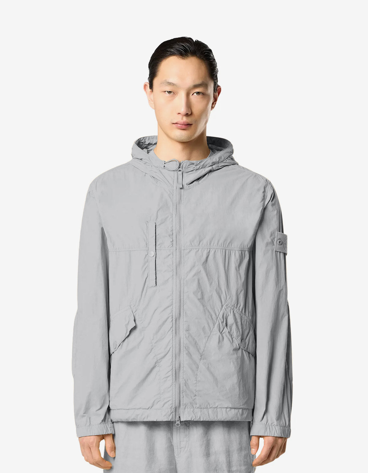 Stone Island Ghost Grey Smerigliato Short Parka k1s154100032-v0064