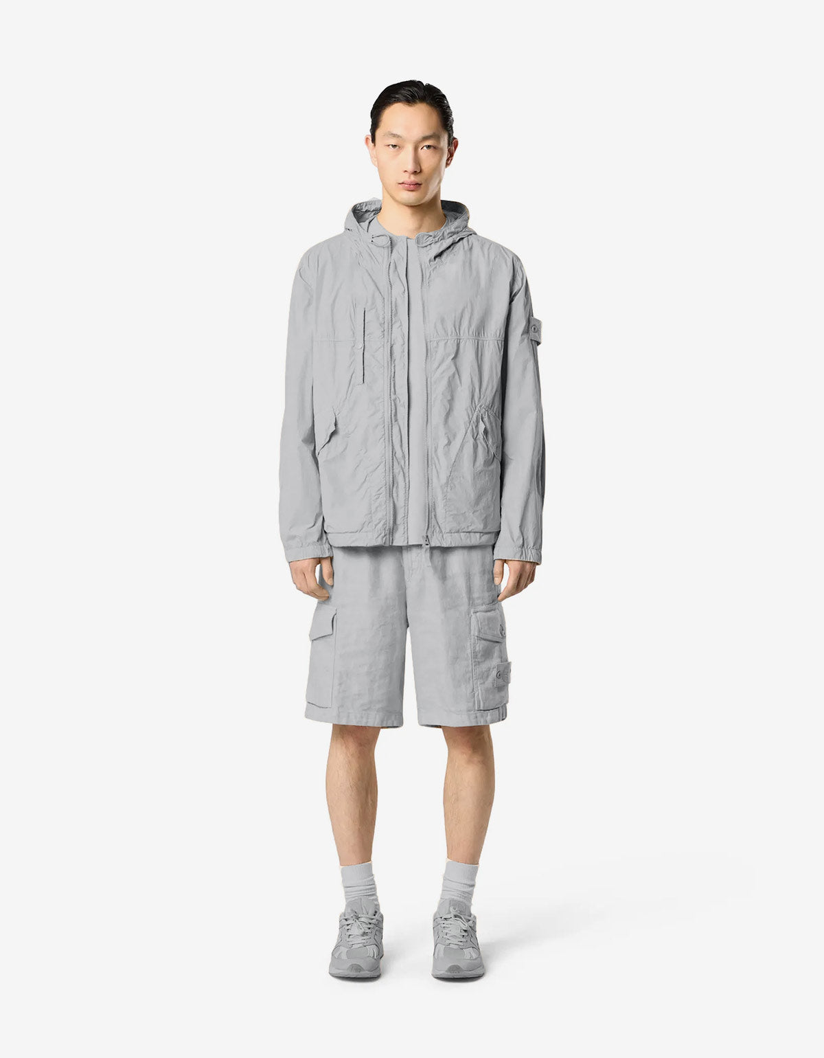 Stone Island Ghost Grey Smerigliato Short Parka k1s154100032-v0064