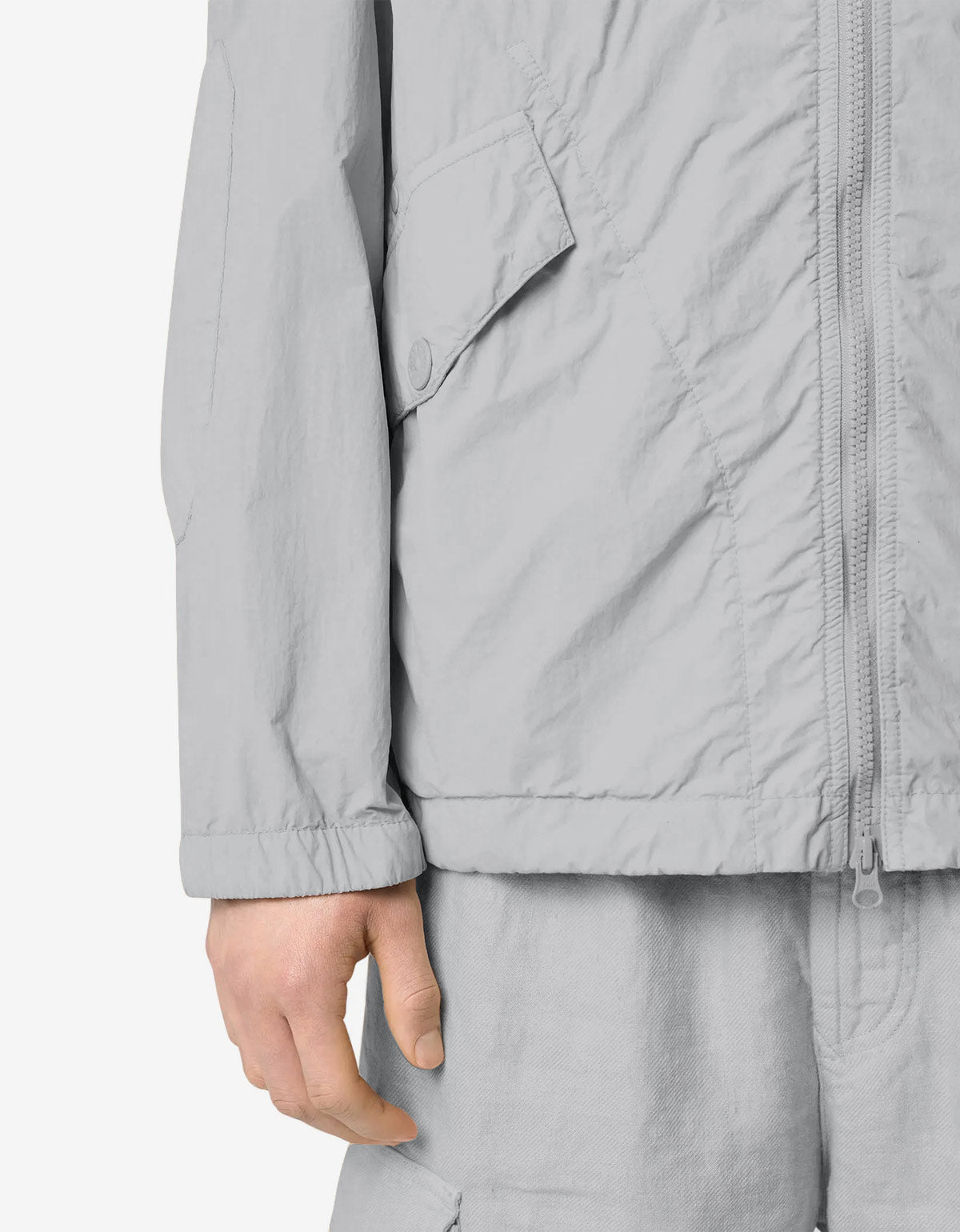 Stone Island Ghost Grey Smerigliato Short Parka k1s154100032-v0064