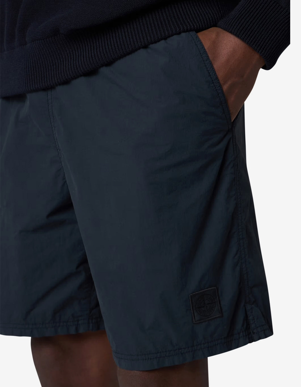 Stone Island Ghost Nylon Smerigliato Blue Shorts k1s15b100002-v0020