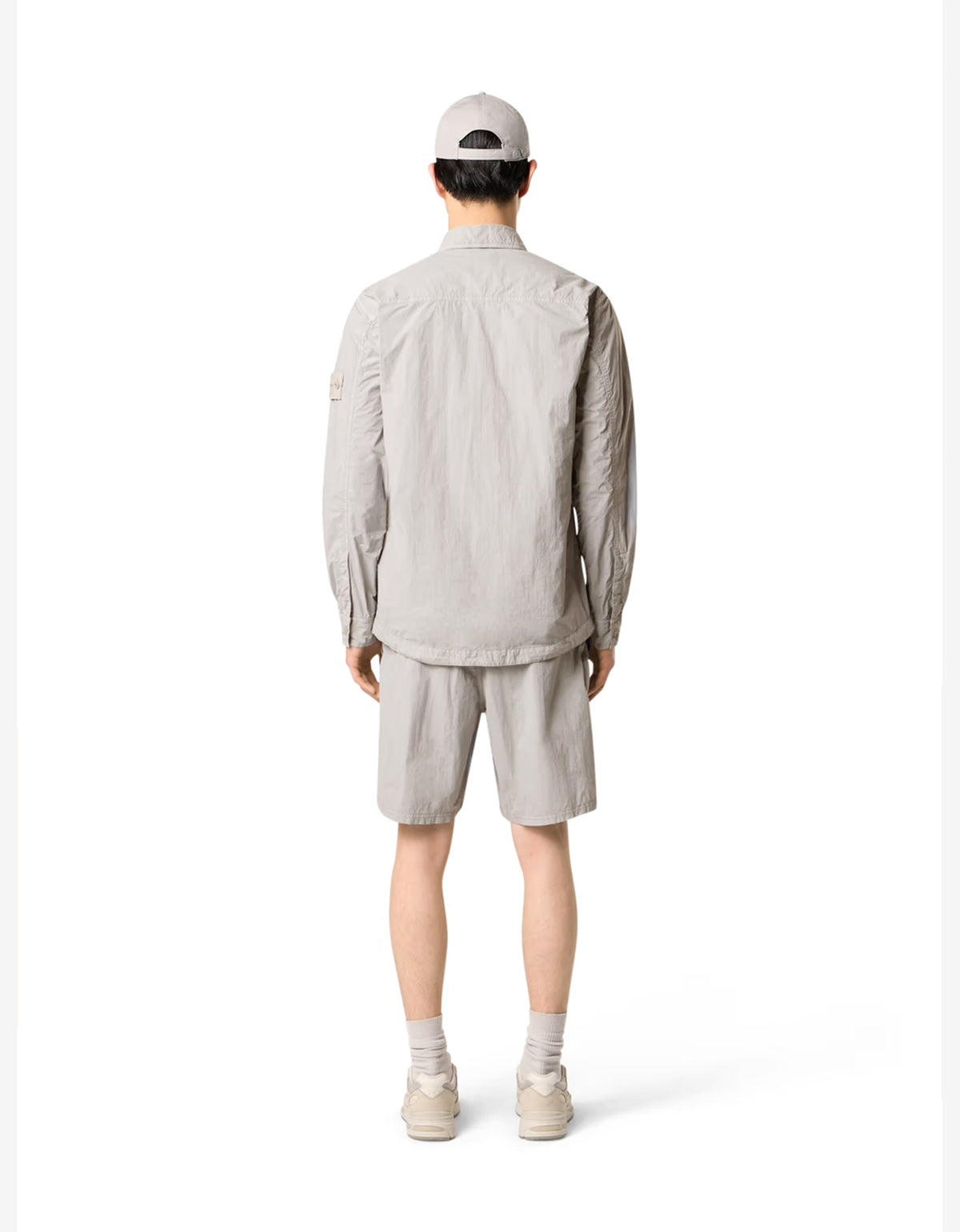 Stone Island Ghost Nylon Smerigliato Grey Swim Shorts