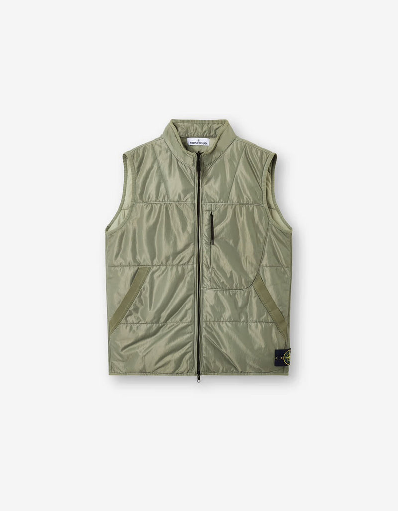 Stone Island Green Run-Proof Nylon Mesh-TC Gilet K1S15G100012 V0055 