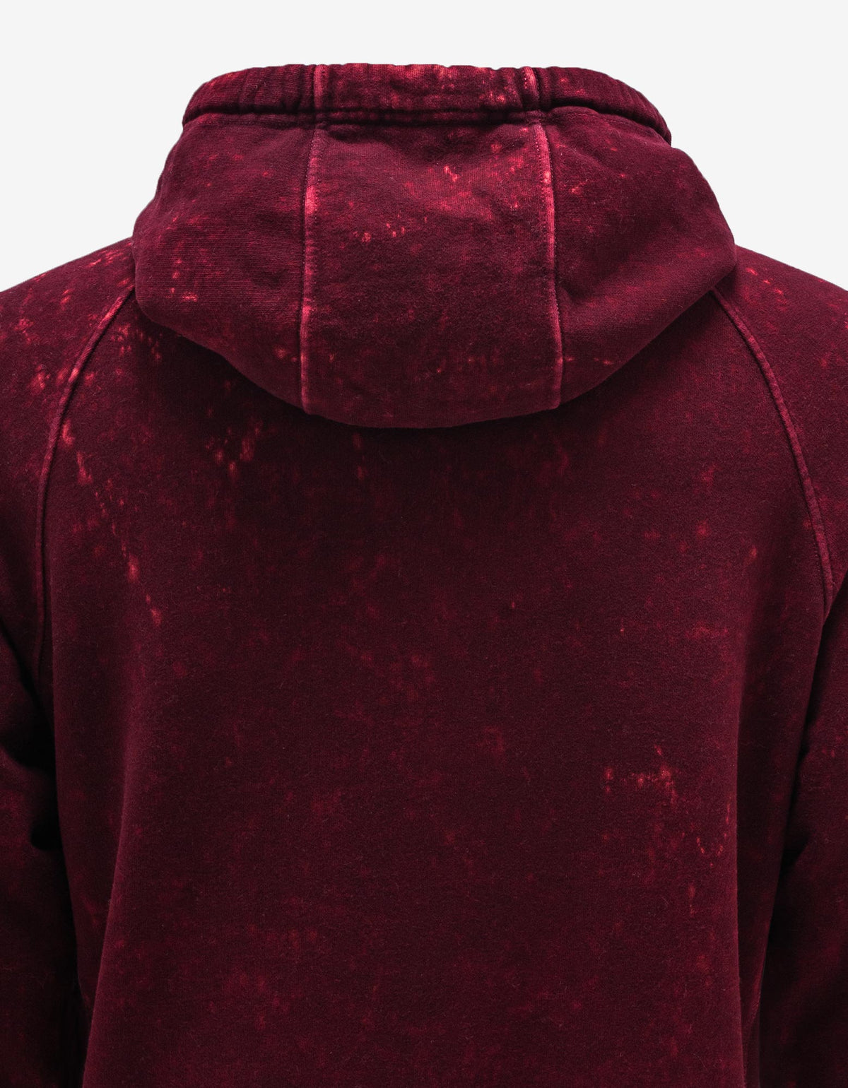 Stone Island Burgundy Off-Dye Compass Badge Hoodie