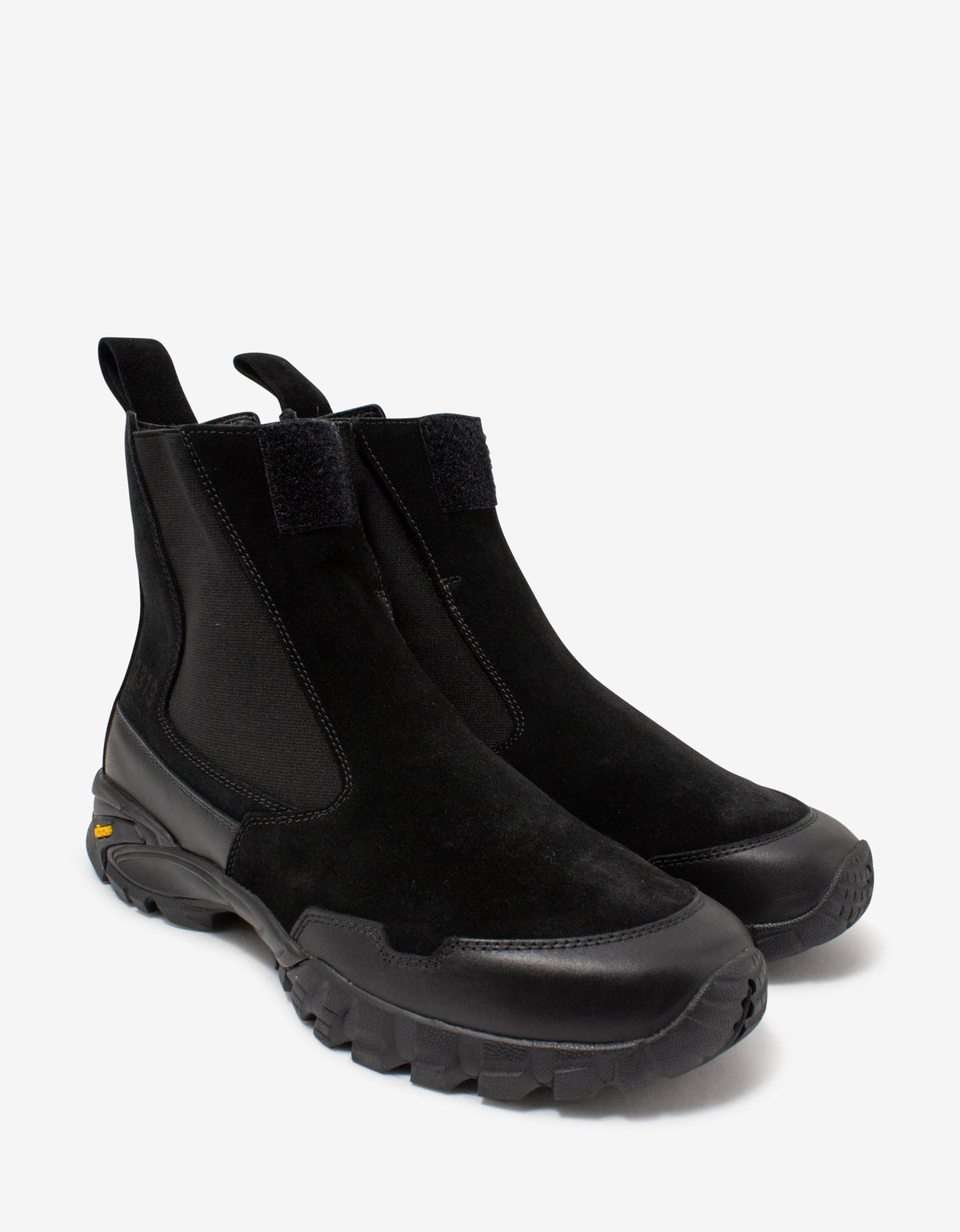 Stone Island Shadow Project Black Suede & Leather Chelsea Boots