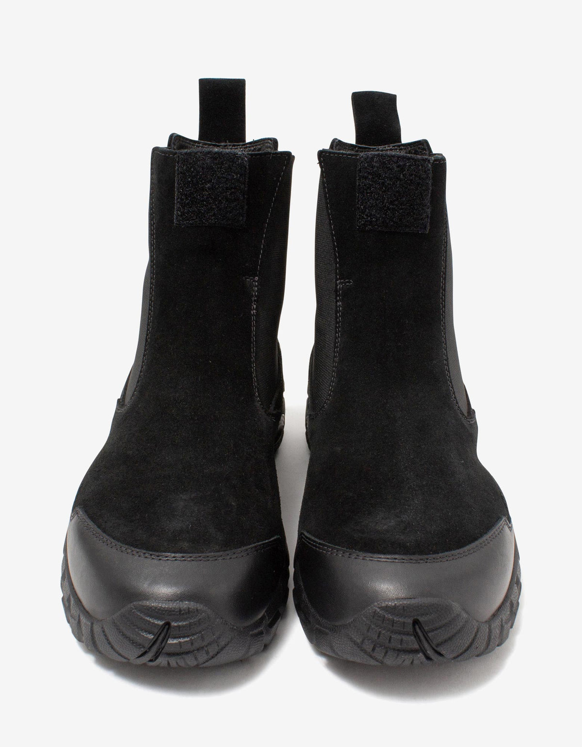 Stone Island Shadow Project Black Suede & Leather Chelsea Boots