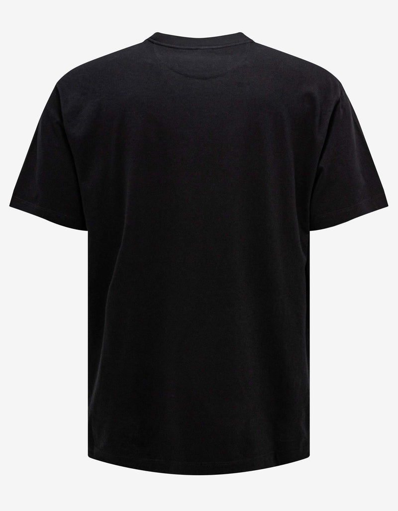 Valentino Garavani Black T-Shirt with Vaporwave Patches