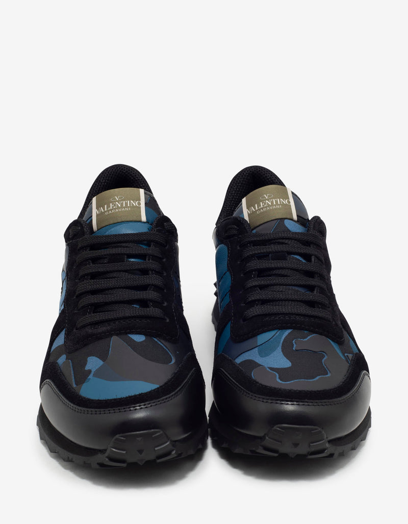 Blue & Black Camo Rockrunner Trainers