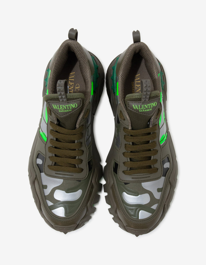 Green Camouflage Rockrunner Plus Trainers