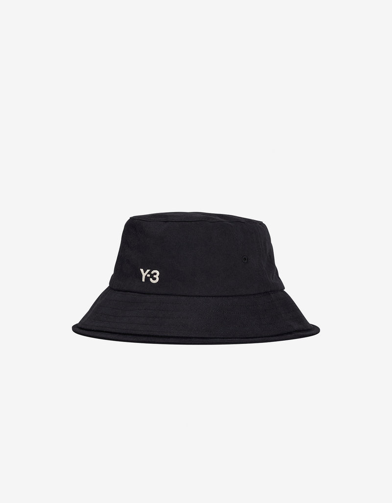 Y-3 Black 3-Stripes Bucket Hat JN7192