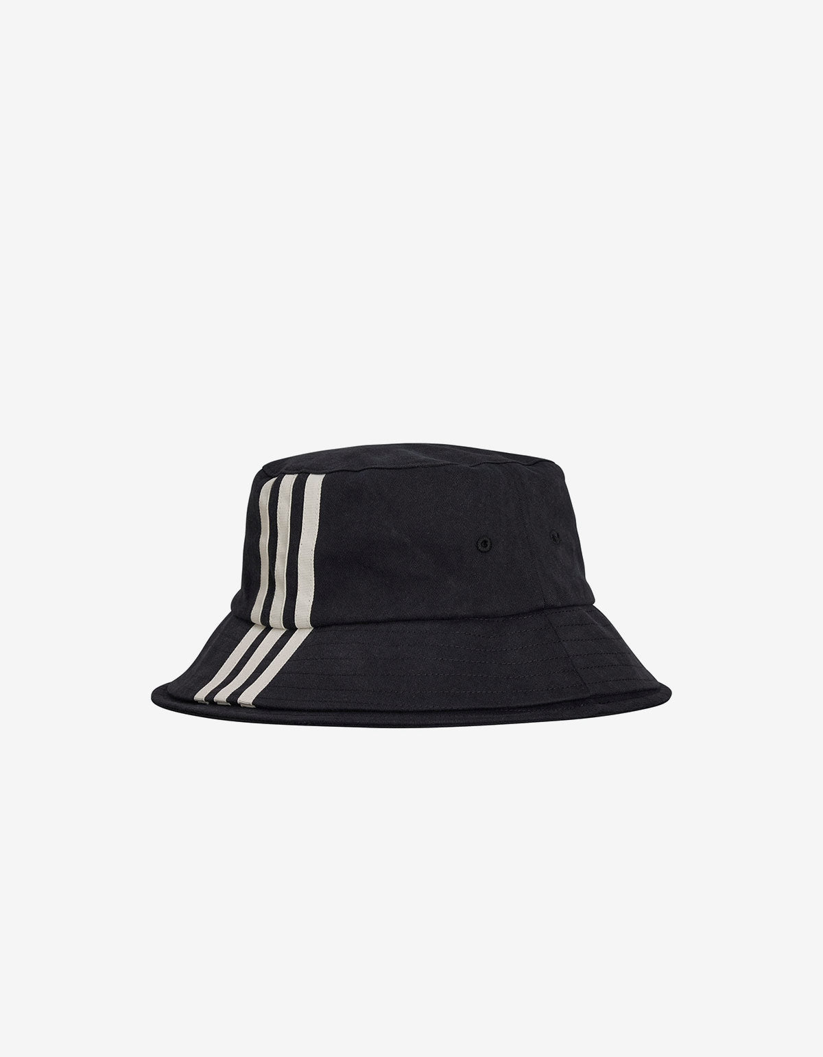 Y-3 Black 3-Stripes Bucket Hat JN7192