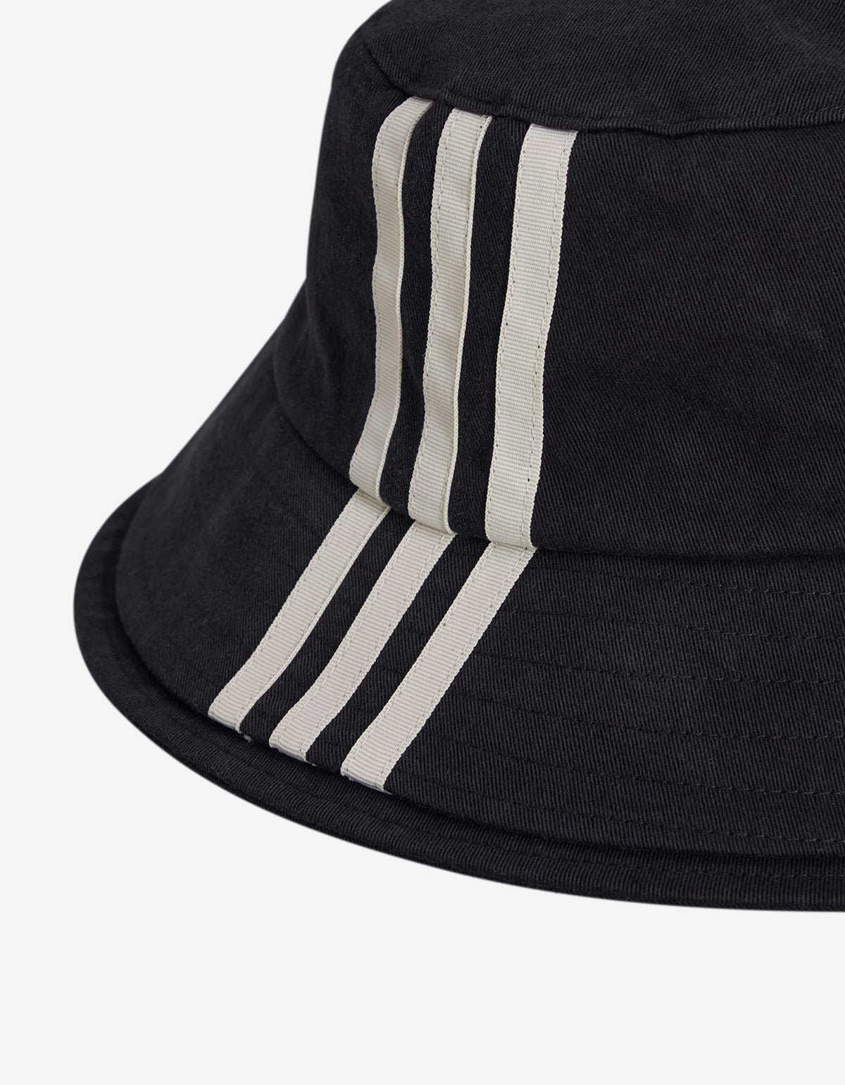 Y-3 Black 3-Stripes Bucket Hat JN7192