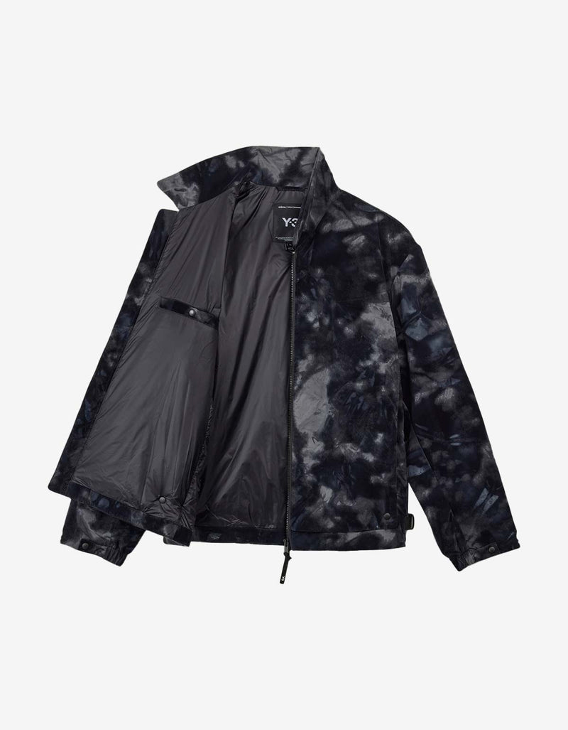 Y-3 Black All-over Print Flock Nylon Liner Jacket