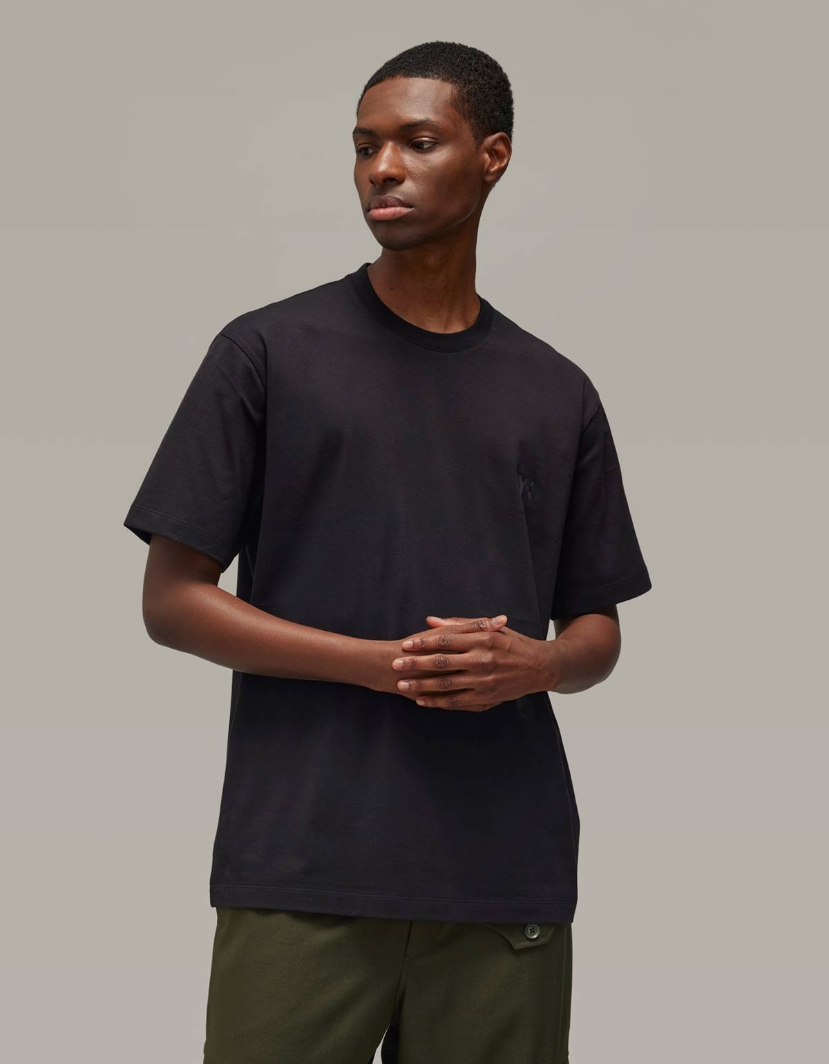 Y-3 Black Graphic Short Sleeve T-Shirt