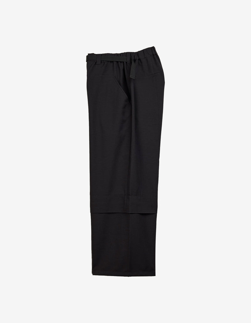 Y-3 Black Sport Uniform Patch Trousers JN7035