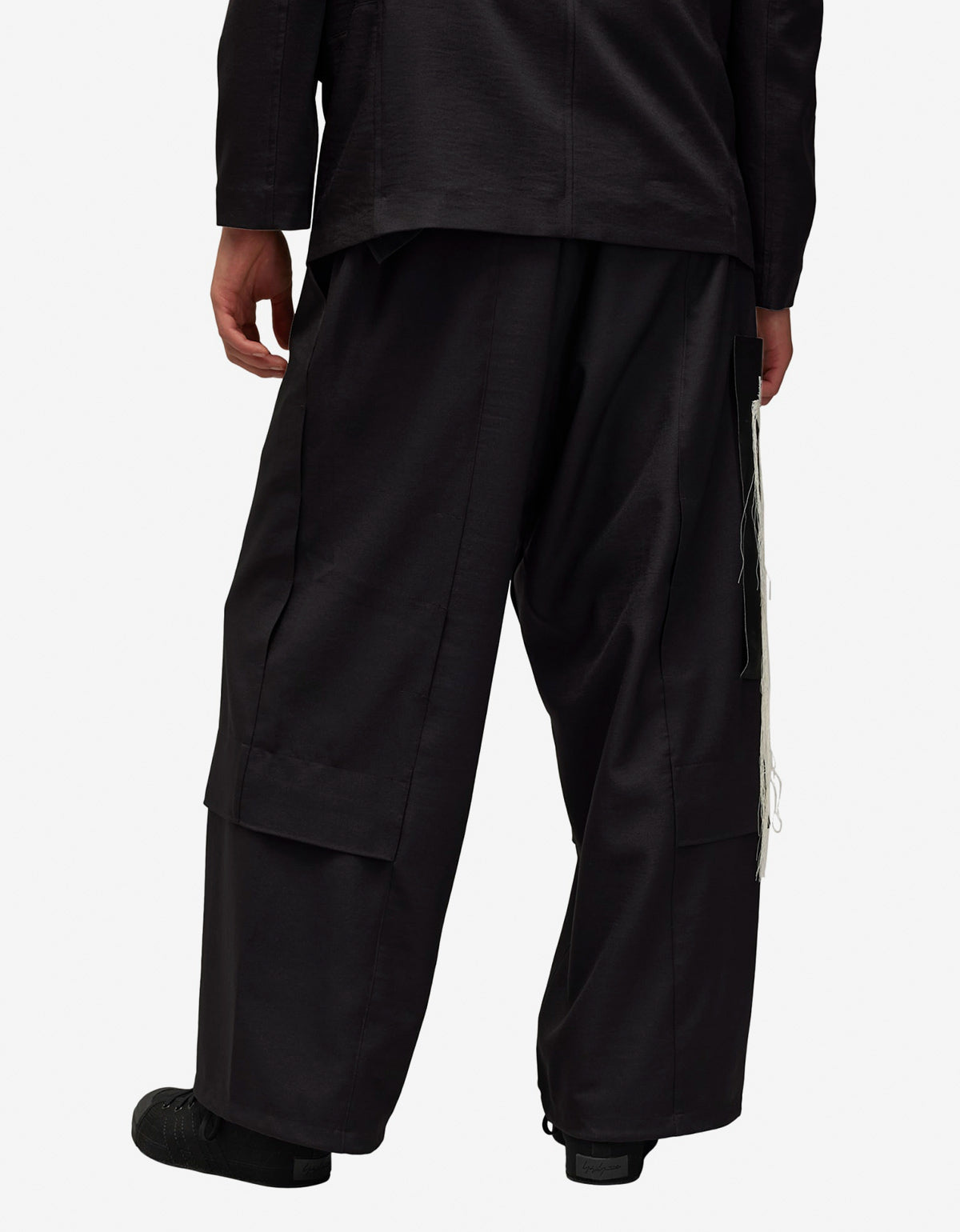 Y-3 Black Sport Uniform Patch Trousers JN7035