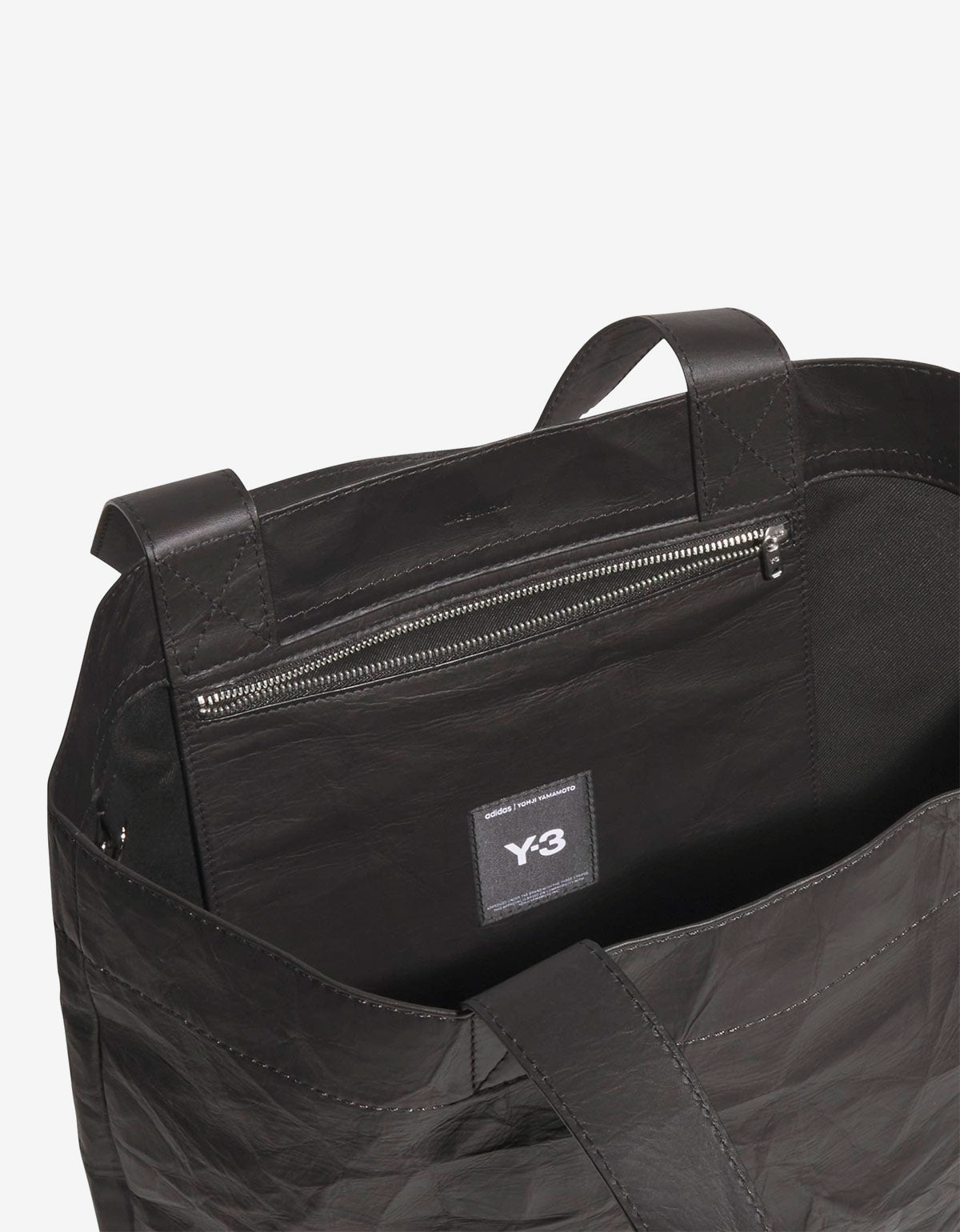 Y-3 Black Leather Tote Bag JD2900