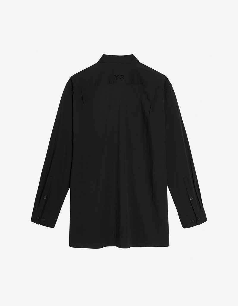 Y-3 Black Pleated Pocket Shirt JI7082