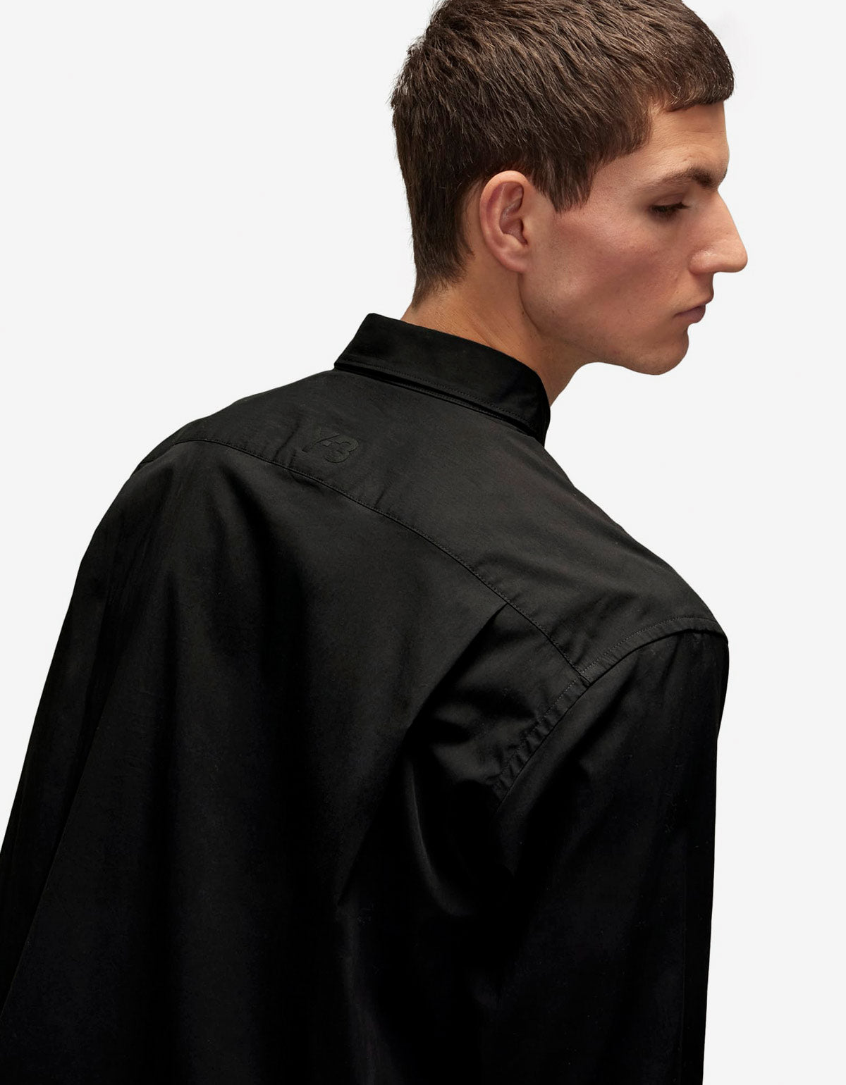 Y-3 Black Pleated Pocket Shirt JI7082