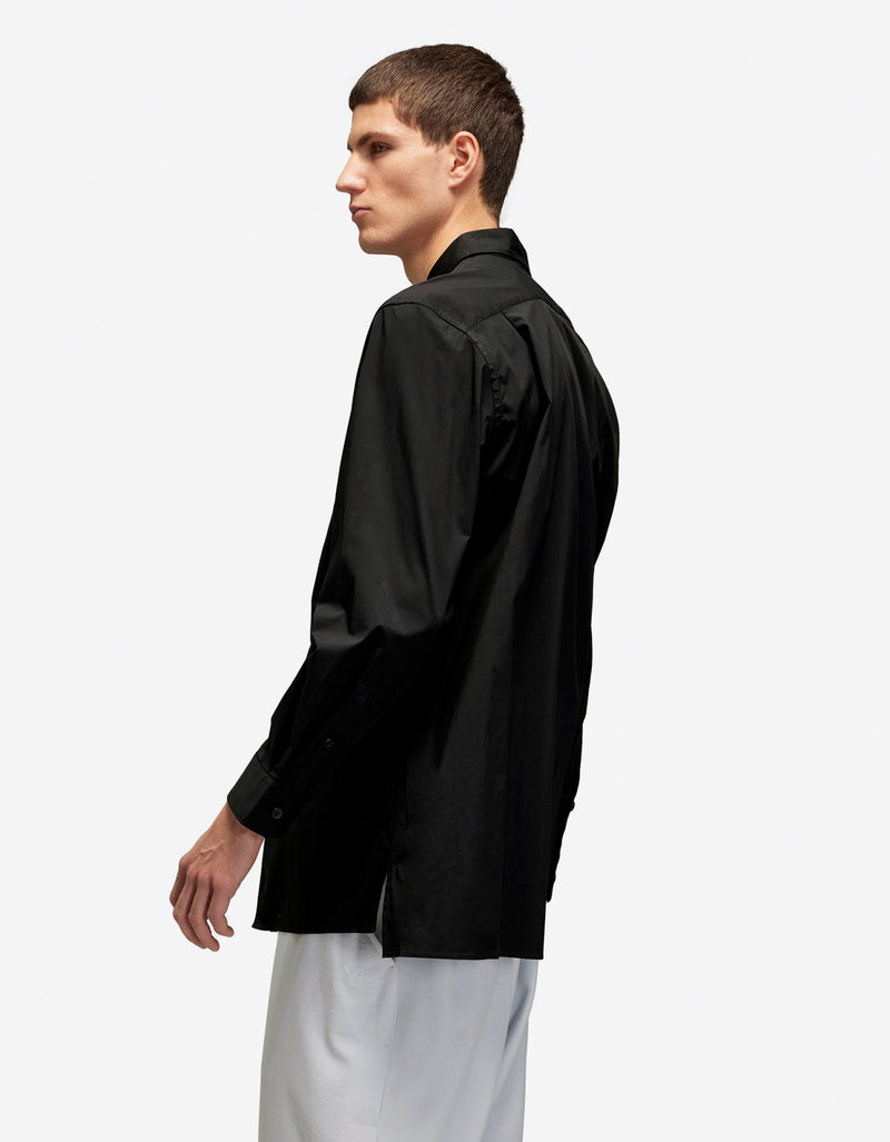 Y-3 Black Pleated Pocket Shirt JI7082