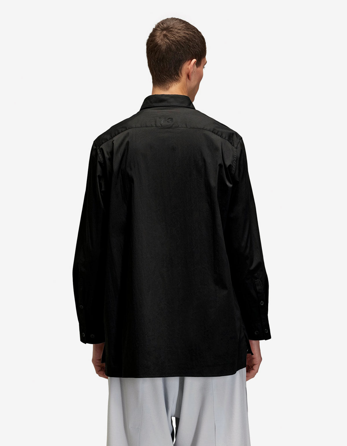 Y-3 Black Pleated Pocket Shirt JI7082