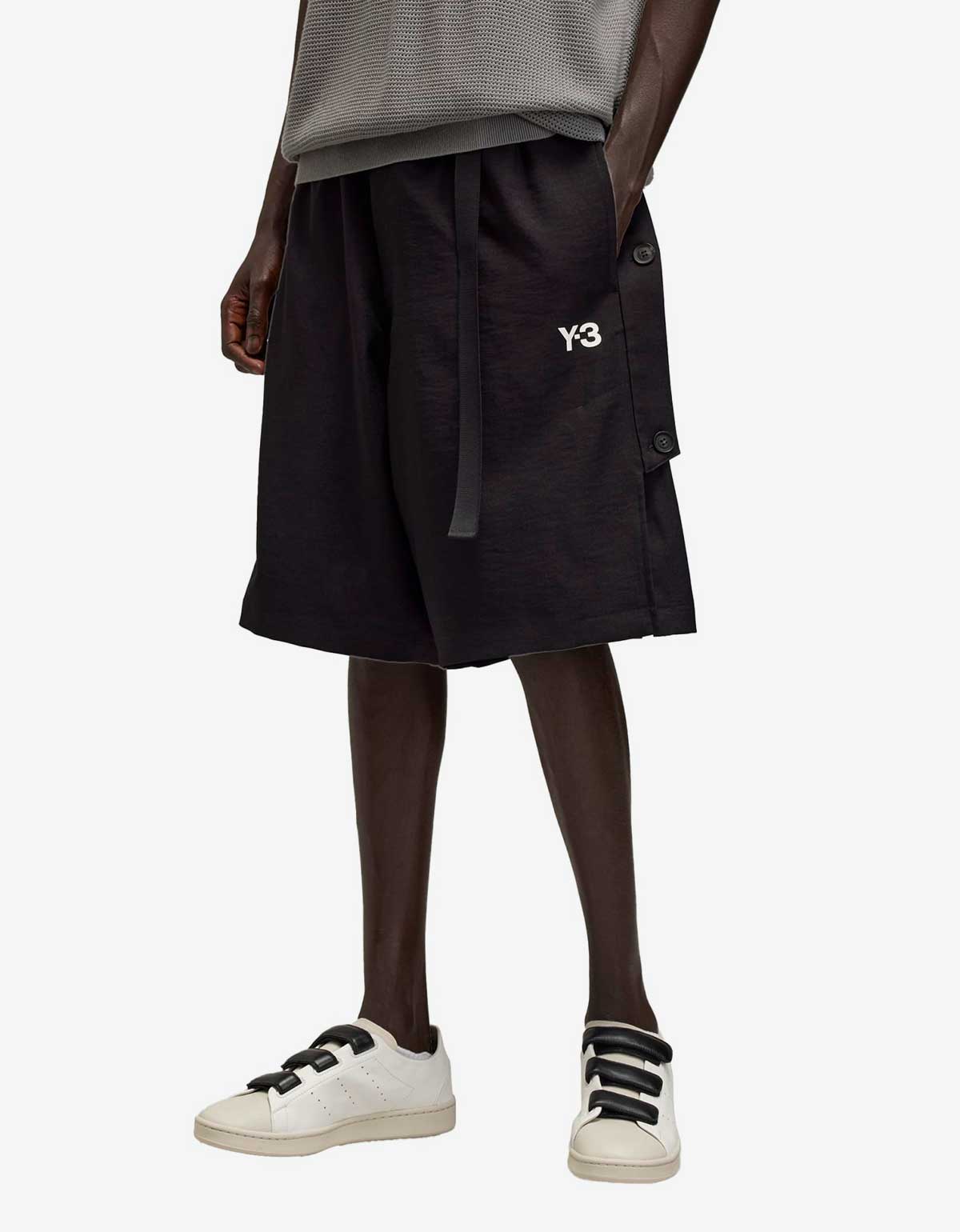 Y-3 Black Sport Uniform Shorts JN7038