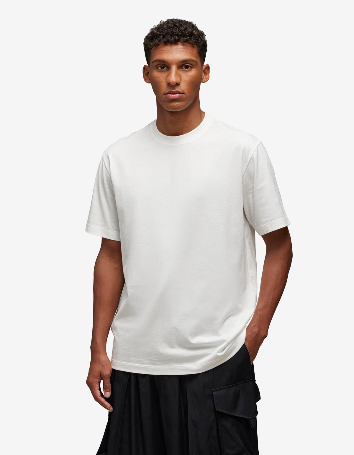 Y-3 White Graphic Print T-Shirt JM7815