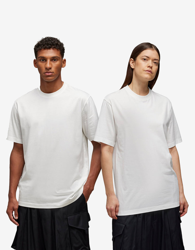 Y-3 White Graphic Print T-Shirt JM7815