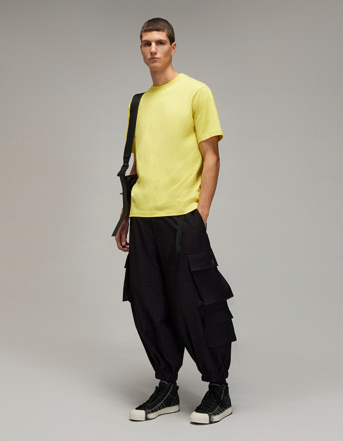 Y-3 Yellow Logo T-Shirt JM7859