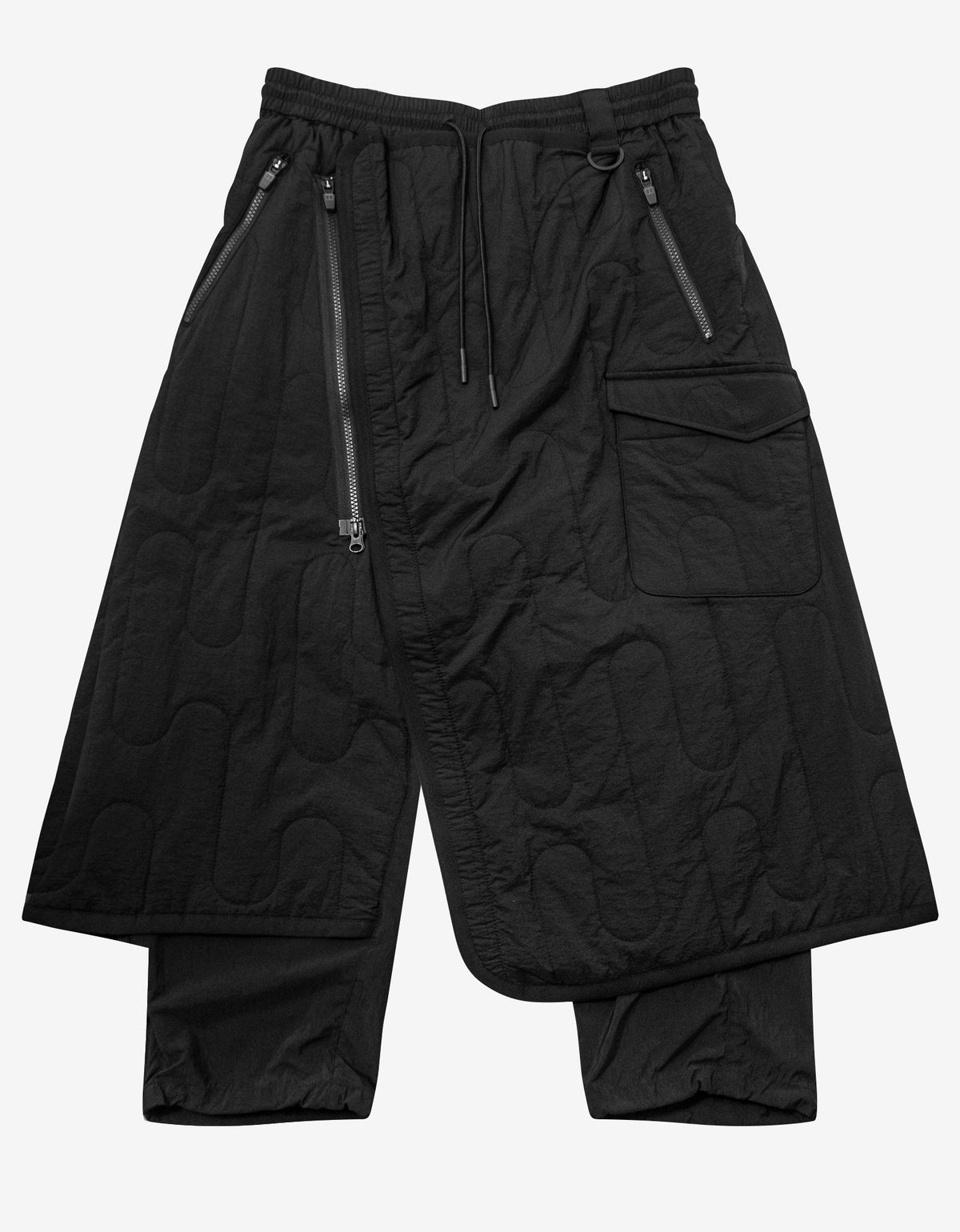 Y-3 Black Cropped Cloud Pants