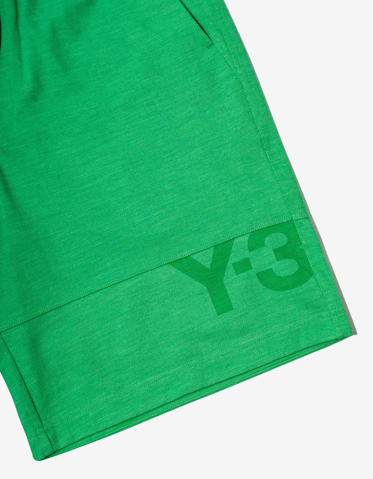 Y-3 Green Classic Pique Shorts