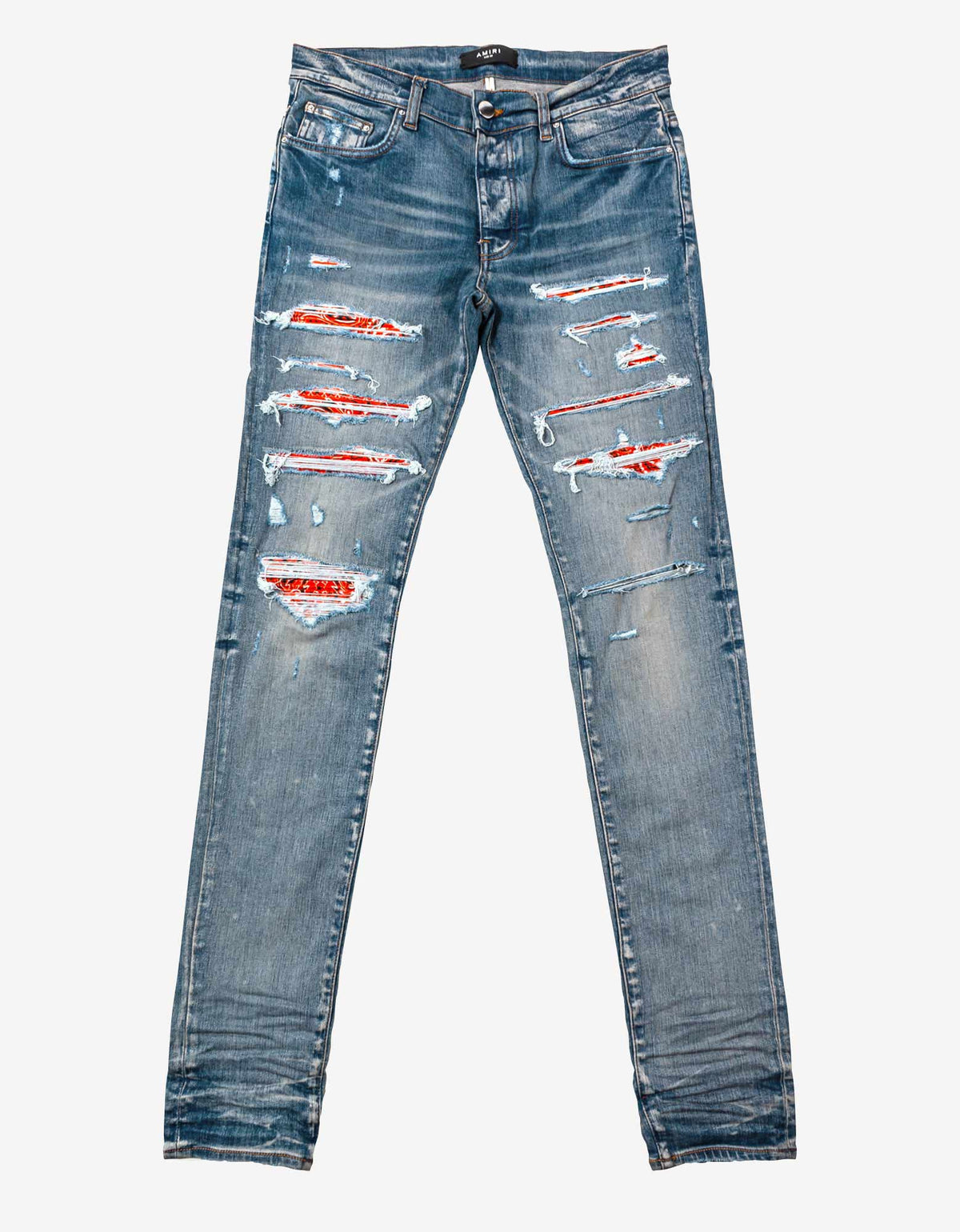 Amiri Amiri Bandana Thrasher Clay Indigo Jeans