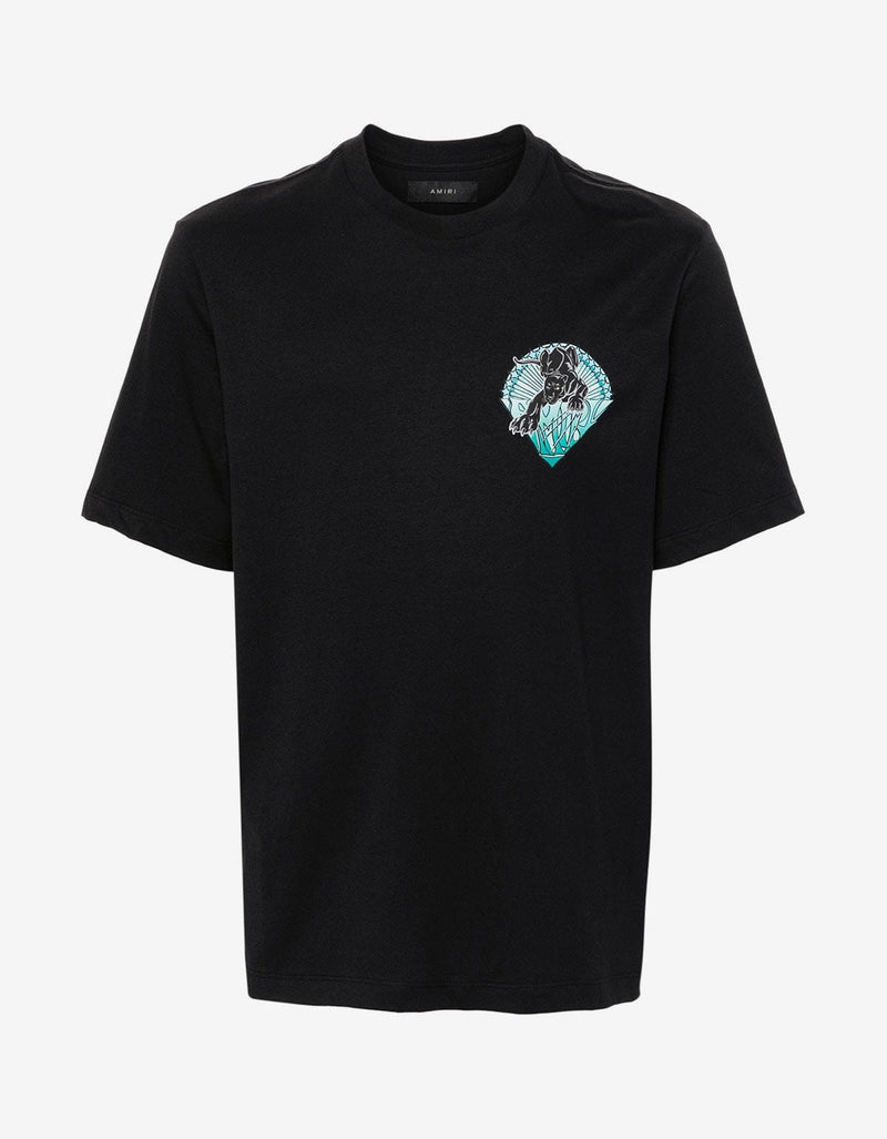 Amiri Amiri Black Panther Print T-Shirt