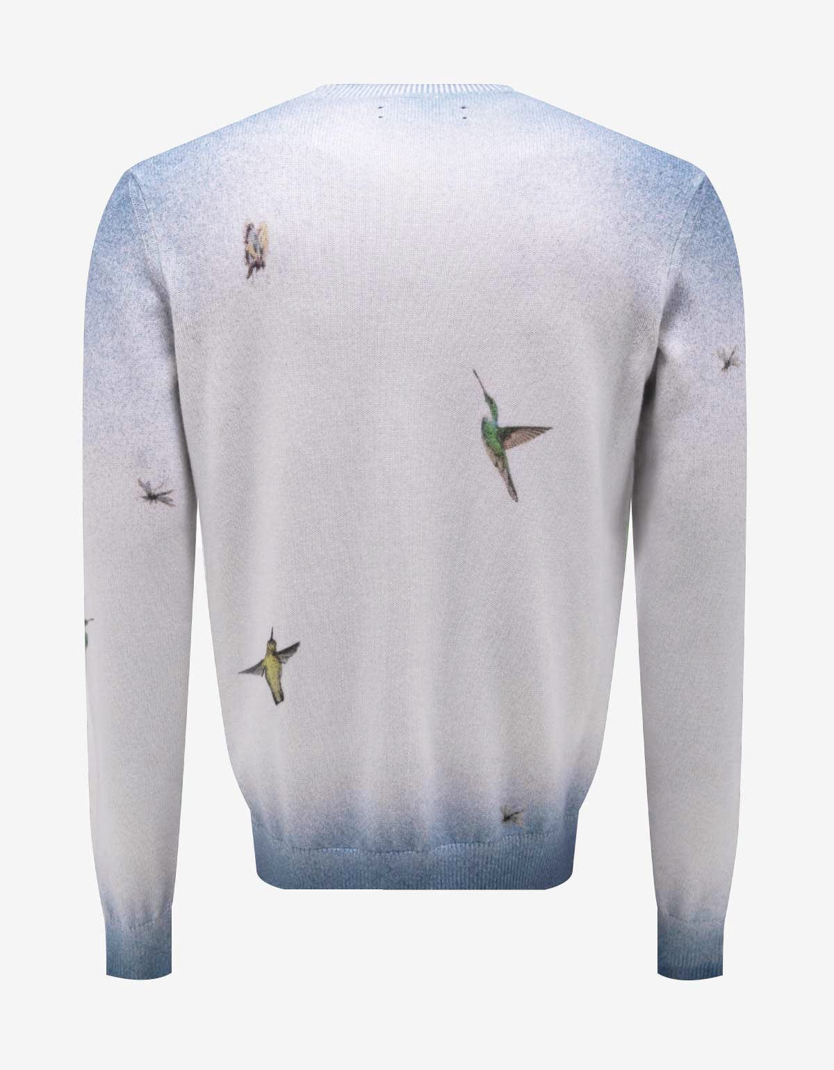 Amiri Amiri Embroidered Hummingbird Sweater