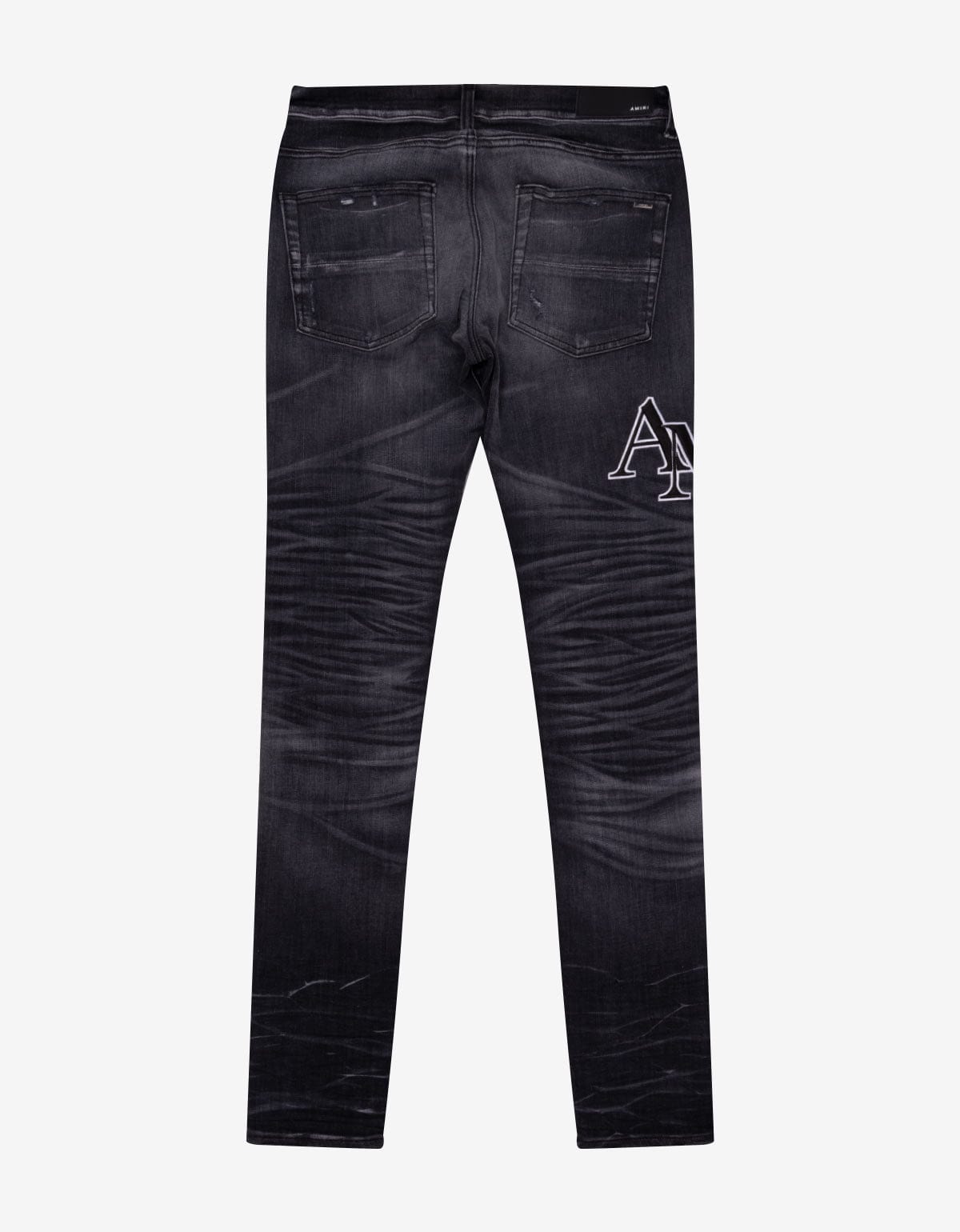 Amiri Amiri Jeans Black Staggered Logo