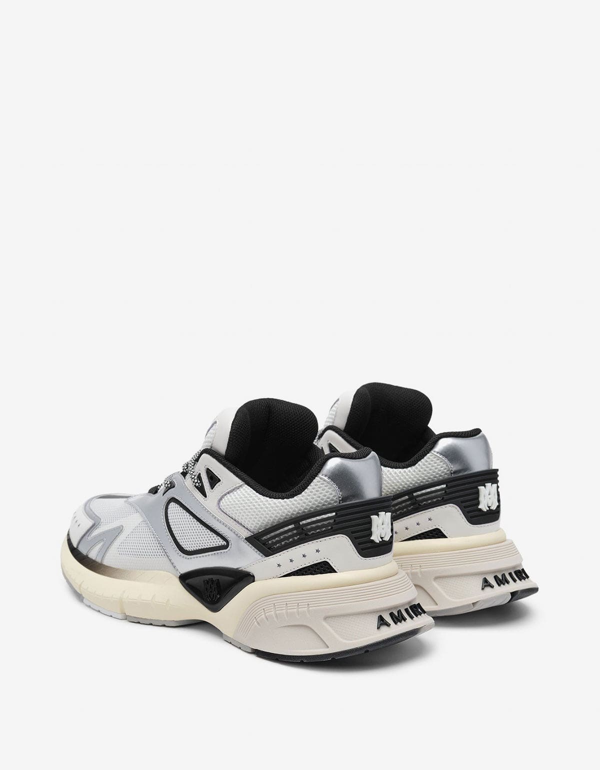 Amiri Amiri MA Runner Black & Silver Trainers