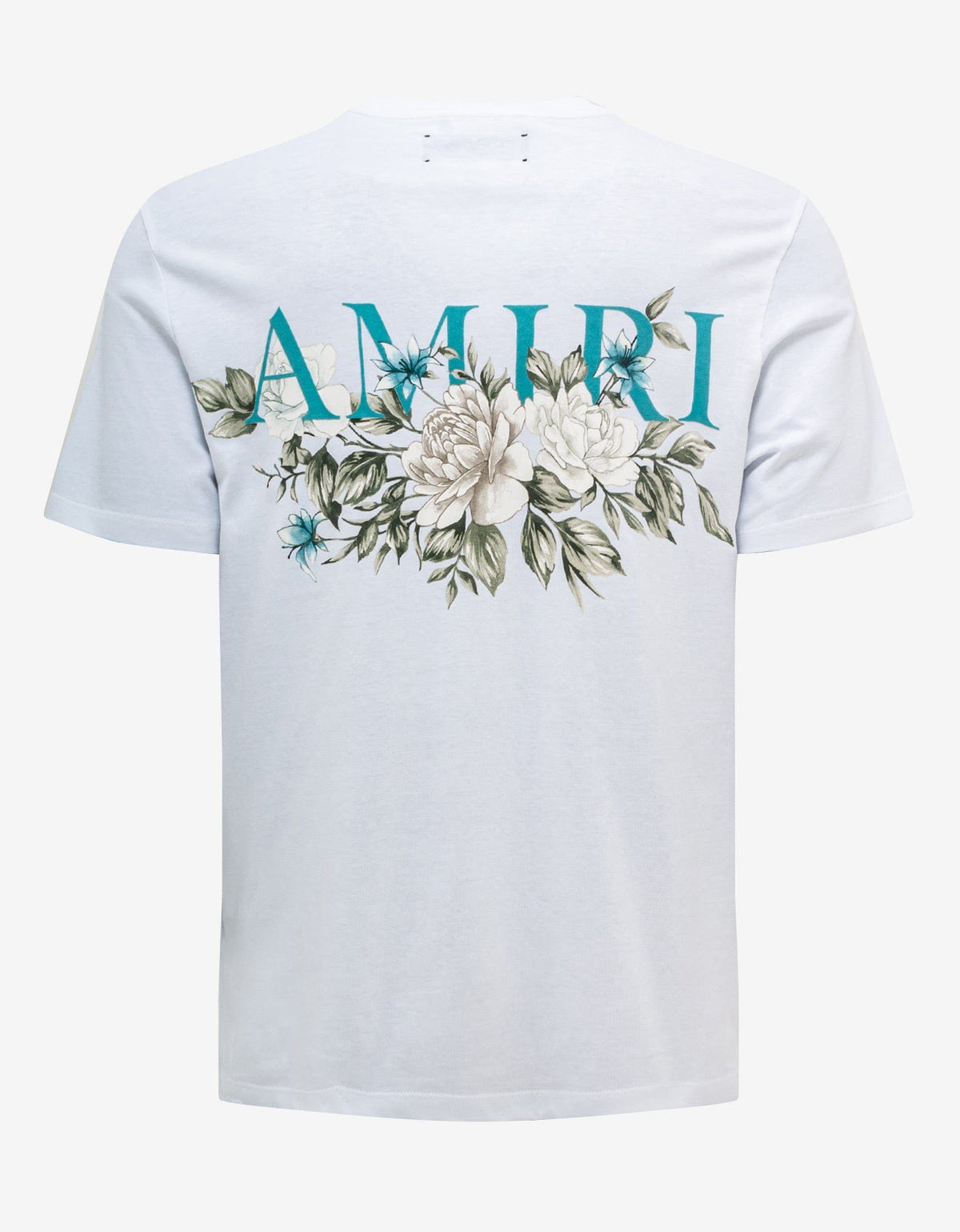 Amiri Amiri White Floral Amiri Logo T-Shirt