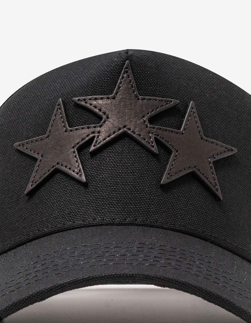 Amiri Black 3 Star Trucker Hat