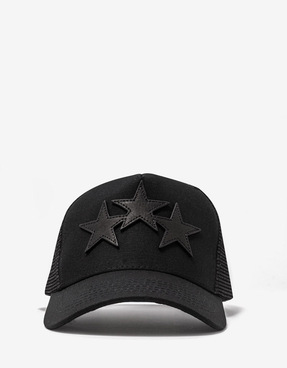 Amiri Black 3 Star Trucker Hat