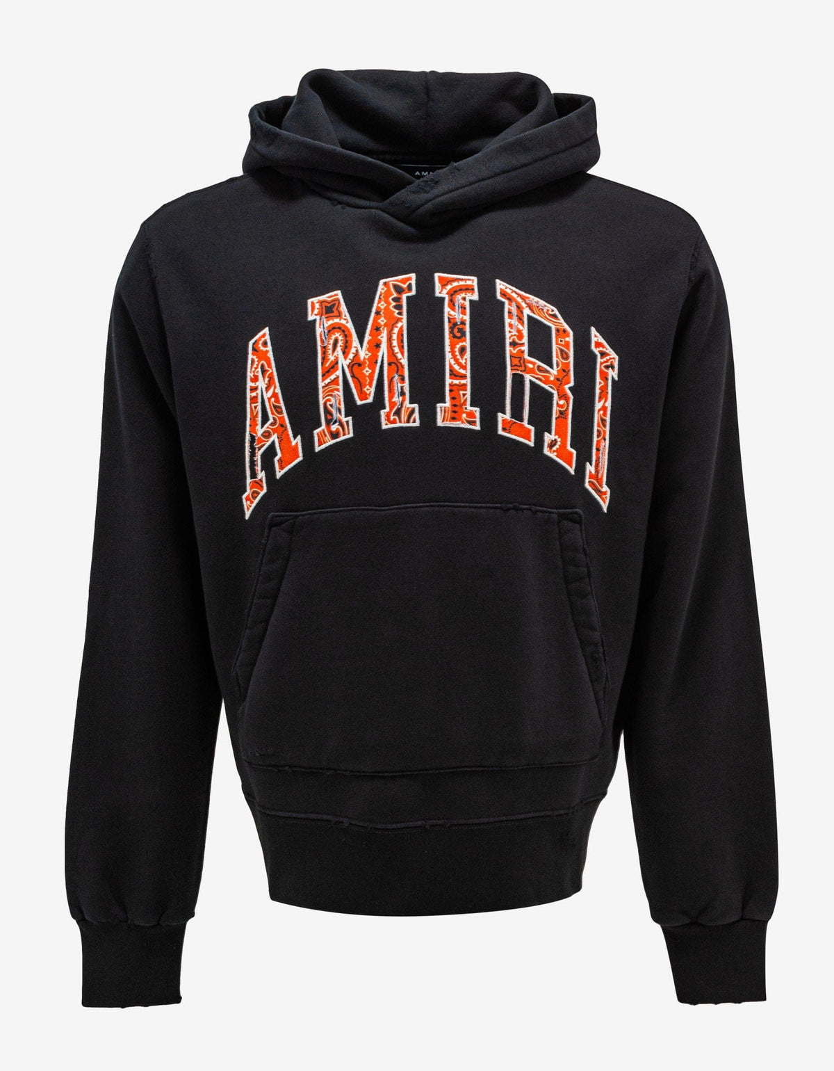 Amiri Black Amiri Bandana Applique Hoodie