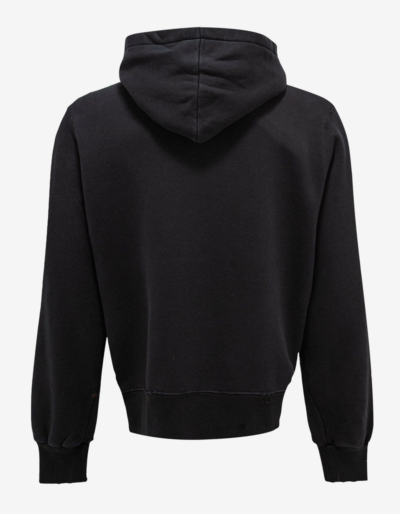 Amiri Black Amiri Bandana Applique Hoodie