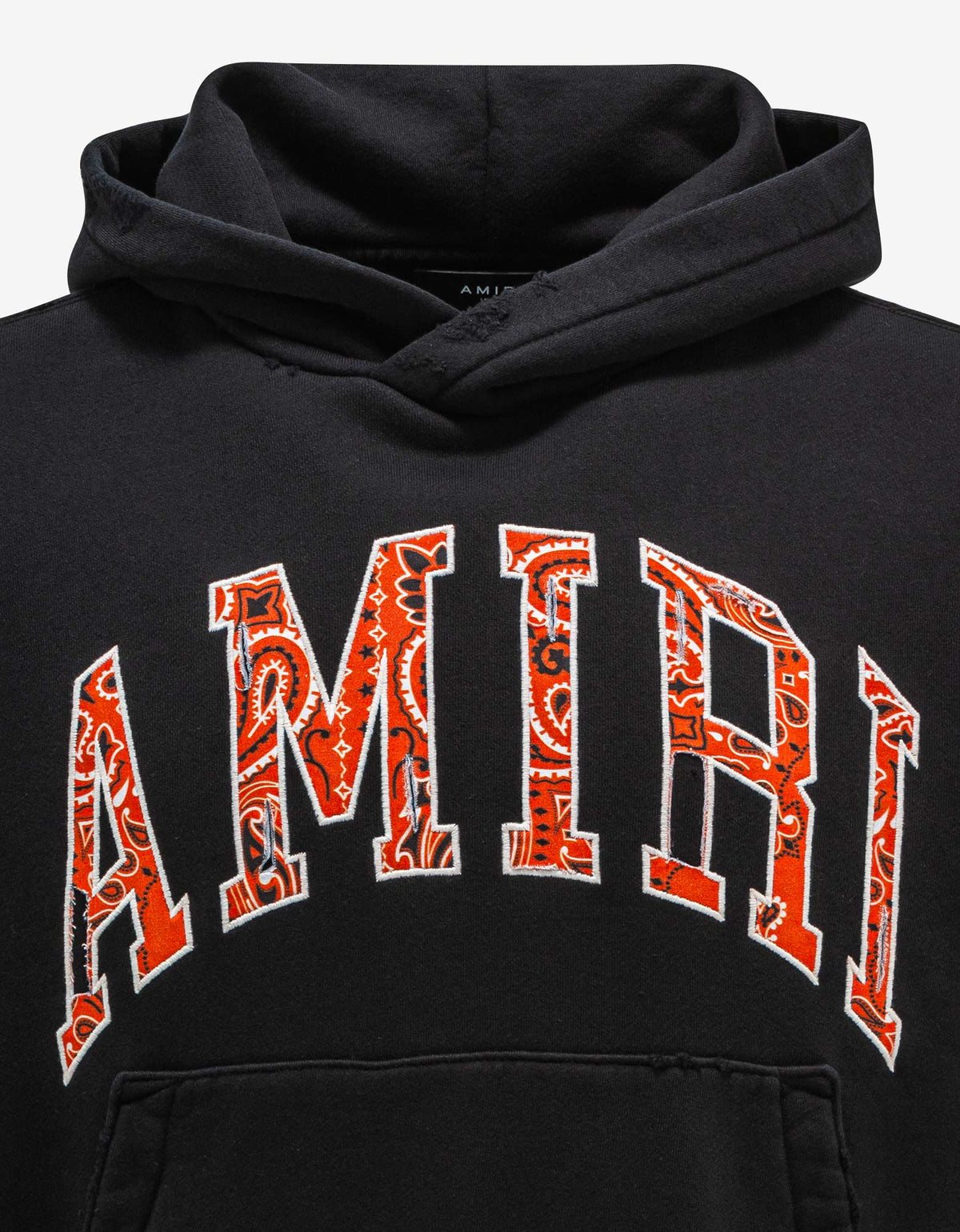 Amiri Black Amiri Bandana Applique Hoodie