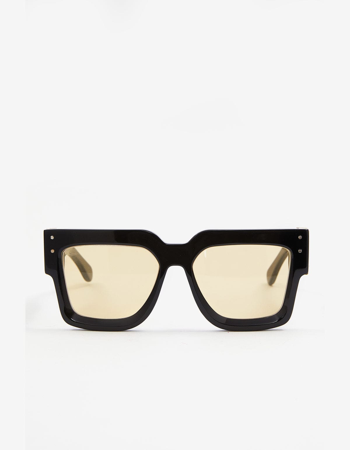 Amiri Black and Yellow Jumbo MA Sunglasses